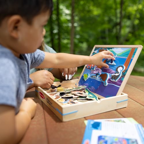 Image of Melissa & Doug National Parks Wooden Picture Matching Magnetic Game Kids Animal Magnets Activity for Boys and Girls Ages 3+ - FSC-Certified Materials (Pack of 5)