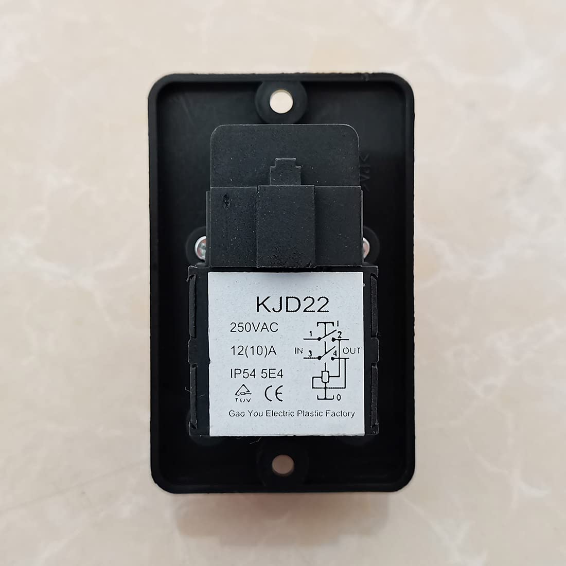 Interruttore Emergenza KJD22 ON-OFF | Pulsante Arresto 250VAC | IP54