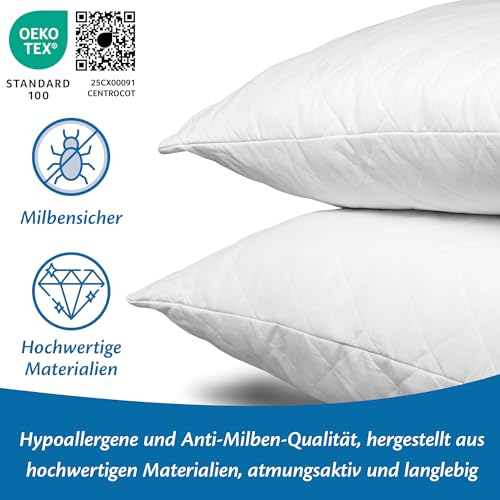 Flowen Seitenschläferkissen 40 x 145 cm Langes Kissen für Seitenschläfer Body Pillow 40x145 mit...