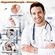 Cigmag Lymphdrainage Magnetarmband Herren Ultrastarke Magnete Reines Titan verstellbar mit Entnahmewerkzeug und Geschenkbox (Silber)