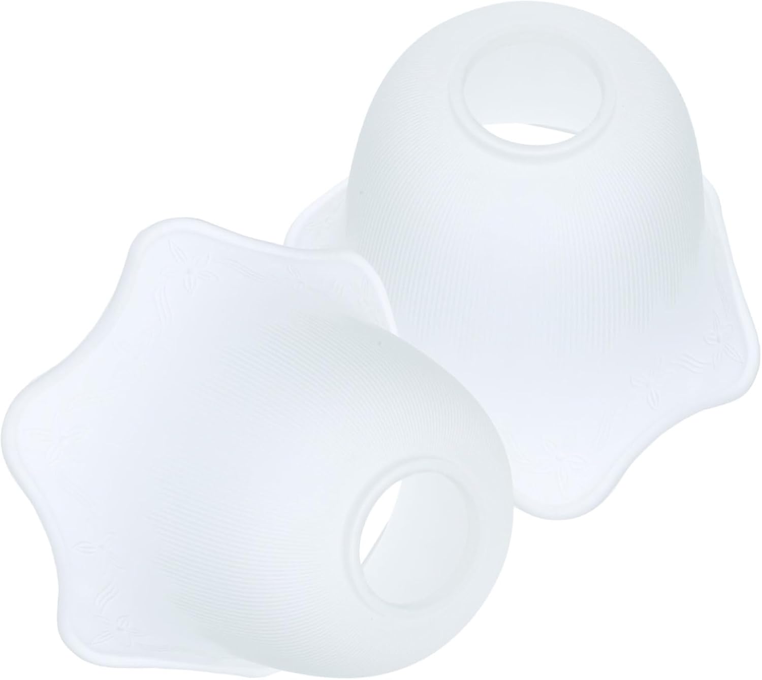 DOITOOL 2pcs Glass Craft Lampshade Elegant Decorative Glass Light Covers for Ceiling and Table Lamps Durable Handcrafted Design for Stylish Home