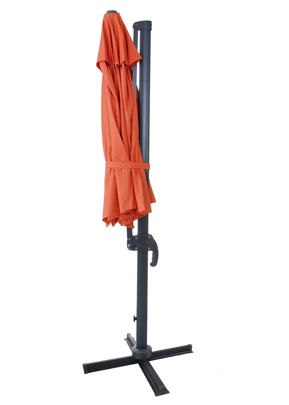 Mendler Klosz przeciwsłoneczny HWC-A96, okrągły, Ø 3 m, poliester, aluminium/stal, 23 kg