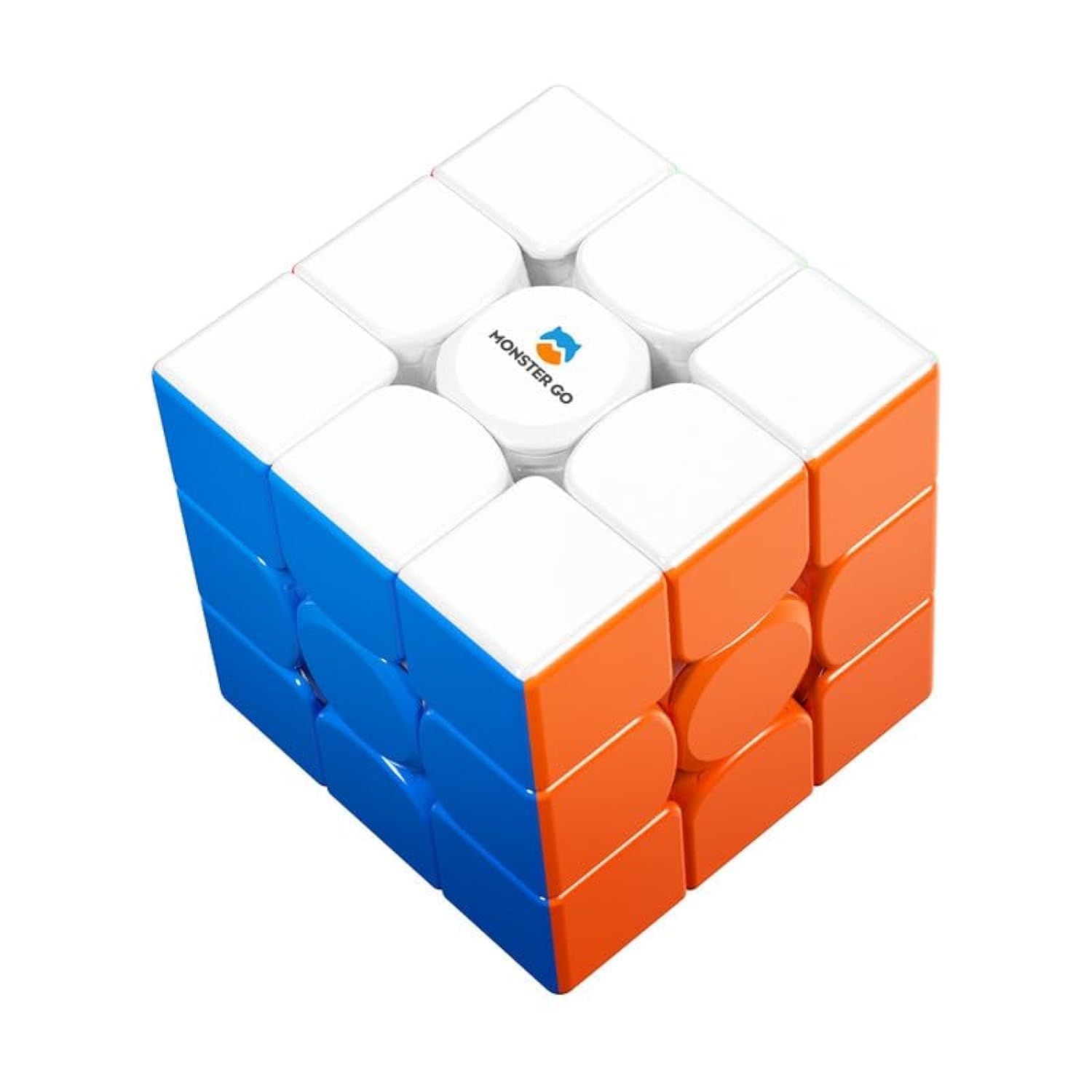 Monster Go Magnetic 3x3 Speed Cube, 48 Magnets Magic Cube Stickerless Puzzle Toy 3D for Kids Beginners Practices Educational MG EDU 56mm