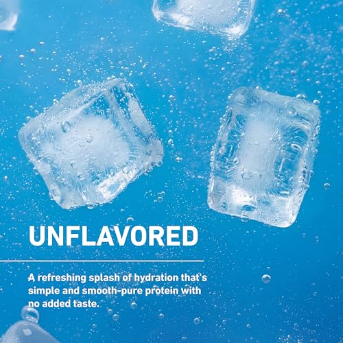 Image of Isopure Clear Protein Water with Electrolytes, 15g Whey Protein Isolate, Zero Sugar, Unflavored, 20 fl oz Bottles, 12-Pack