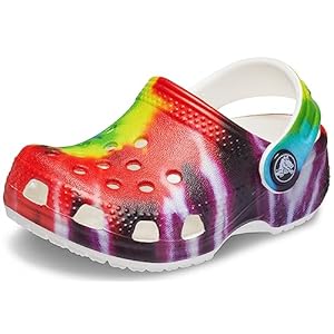 Crocs Unisex-Child Classic Tie Dye Clogs (Little Big Kid)