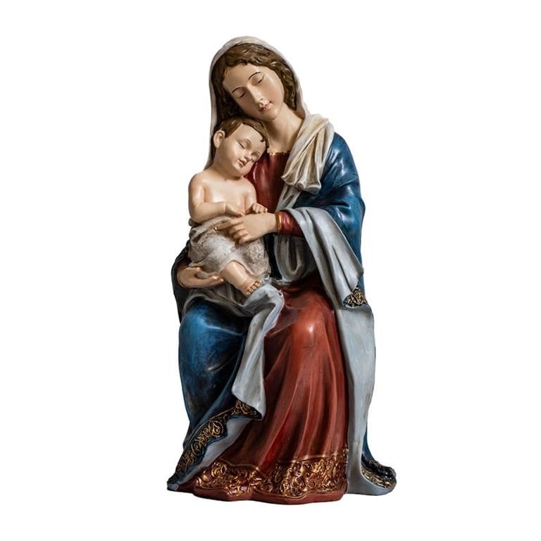 statue murale suspendue de Mère Marie avec Jésus sur son - Catawiki