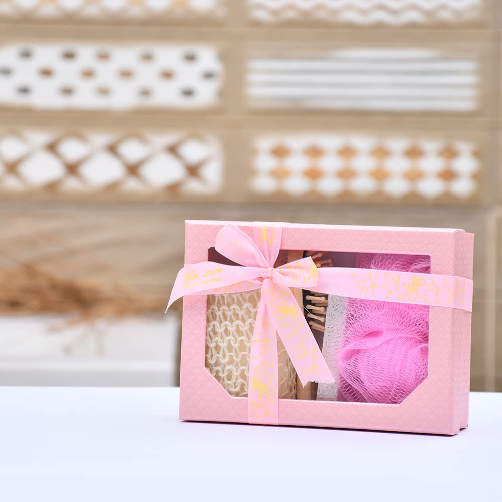 NGEL Gift Basket Bath & Body Set For Women & Men | 4Pcs Bath Kit Bathing Accessories | Bath Gift set - Pack of 1-image-13
