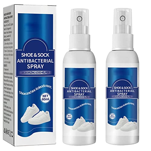 Shoe & Shock Antibacterial Deodorant Spray Foot Odor Eliminator Shoe Deodorizer,Muti-Purpose Foot Odor Control Odor Eaters for Shoes Sneakers Boots Sandals (2 Pcs) Shoe & Shock Antibacterial Deodorant Spray Foot Odor Eliminator Shoe Deodorizer,Muti-Purpose Foot Odor Control Odor Eaters for Shoes Sneakers Boots Sandals (2 Pcs)