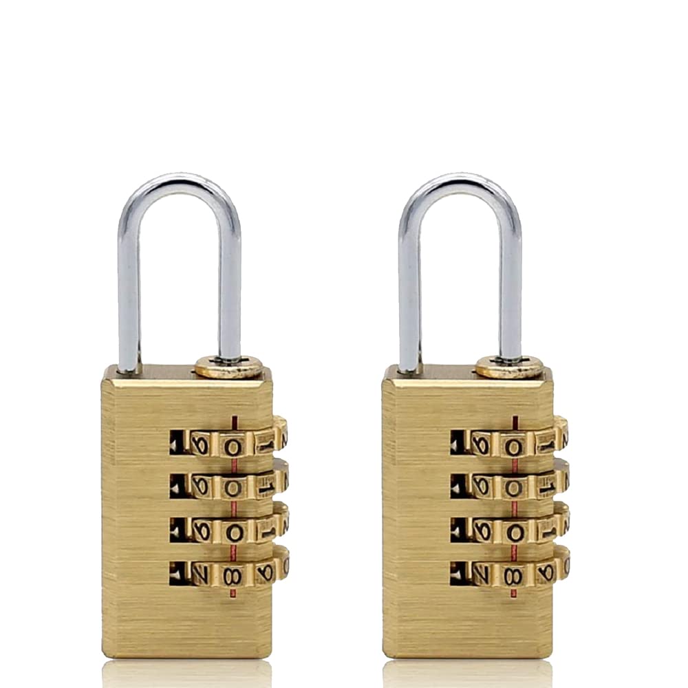 Volo 4 Digit Brass Re-Settable Combination Padlock/Password Lock/resettable Combination Lock for Travel Bags, Travel Lock, Luggage Lock (Pack of 2)-image-15