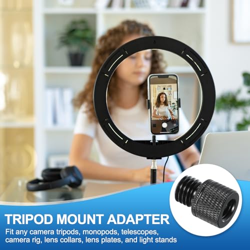 Adaptador de tornillo de tripode 3/8 a M12 para solucionar soportes inestables 4