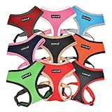 Puppia Soft Harness II - Weiches Hundegeschirr für kleine und mittelgroße Hunde - sehr komfortabel und verstellbar, Schwarz, S