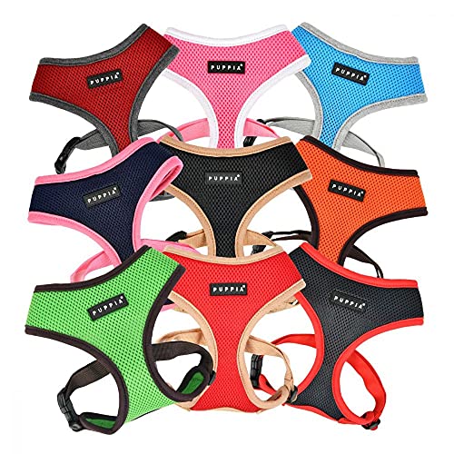 Puppia Soft Dog Harness II Mesh Over-The-Head All Season No Pull No Choke Walking Training Adjustable for Small & Medium Dog - Orange - S - Image 5