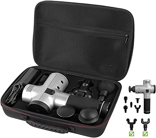 Carrying Case Compatible for Hyperice Hypervolt   Hypervolt Plus 5 Attachment Slots Portable Storage Box, Hard Protective EVA Case Durable for Hyperice Hypervolt 2019 and 2022 Massage Gun(Case Only)