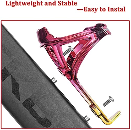 Soporte de botella para bicicleta de color degradado hecho de plástico PC resistente 6