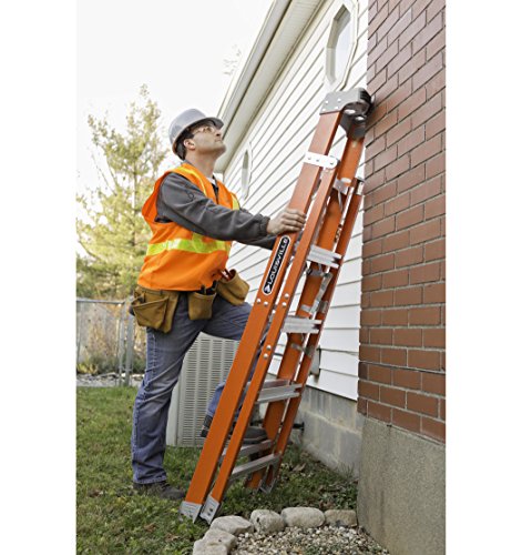 Louisville Ladder 12-Foot Fiberglass Step/Shelf Ladder, 300-Pound Capacity, Type IA, FXS1512, Orange