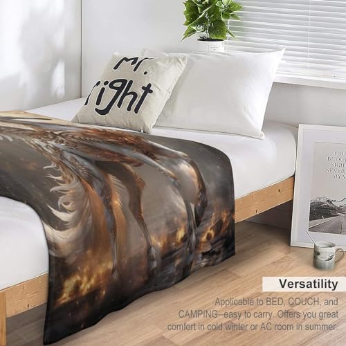 Manta de sofá para noches frías: franela suave Pegasus 150x200 cm 7