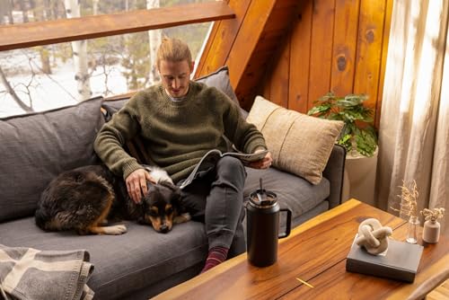 Image of Stanley Quencher H2.0 Tumbler with Handle & Straw 64 oz | Flowstate 3-Position Lid | Large Capacity for Travel & Sports | Insulated Stainless Steel Cup | BPA-Free | Black 2.0