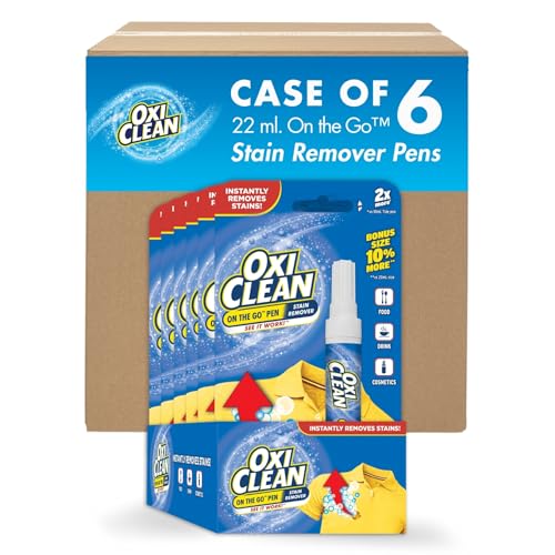OxiClean On The Go Pen Stain Remover in Laundry Stain Remover for Clothing and Fabric Bulk 6/ 22m case