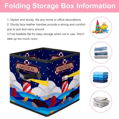 Boîte de rangement pliable en tissu cube léger et ultra résistant