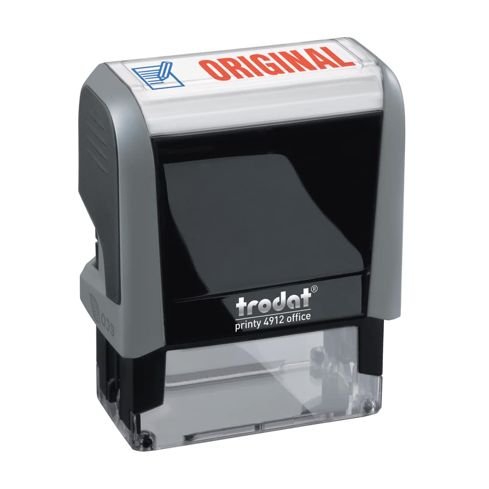 Trodat Office Printy 4912 Tampon encreur avec formule commerciale ORIGINAL Gris