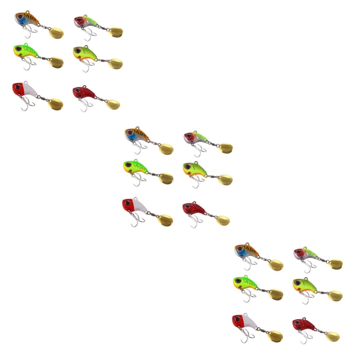 SUPVOX 18 Pcs Accessoires De Pêche Appâts Durs pour Basse Leurres De Pêche en Eau Salée Matériel De Bar Leurre De Fournitures De Leurres pour La à La Truite