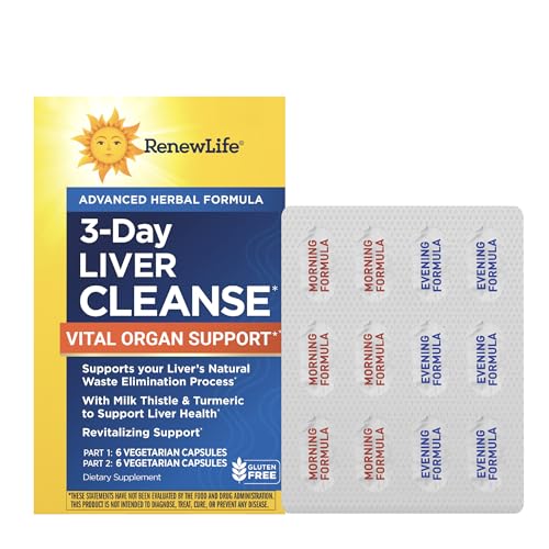 Renew Life Cleanse, Adult, 3-Day Liver Cleanse, Dietary Supplement, 2-Part, 3-Day Program
