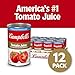 Campbell's 100% Tomato Juice, 46 fl oz Can (12 Pack)