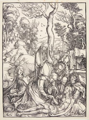 Image sur toile de la Lamentation d'Albrecht Dürer grand tableau de peinture scandinave 60x90