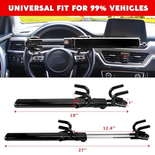 image for Turnart Steering Wheel Lock Anti-Theft Device Wheel Lock Retractable C