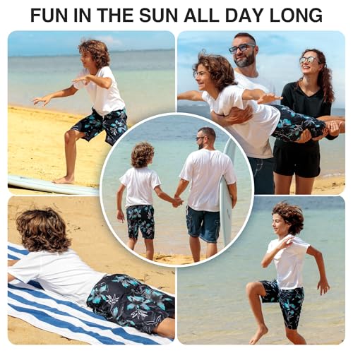 Image of Kanu Surf Boys' Terrapin Turtle Quick Dry Beach Board Shorts Swim Trunk