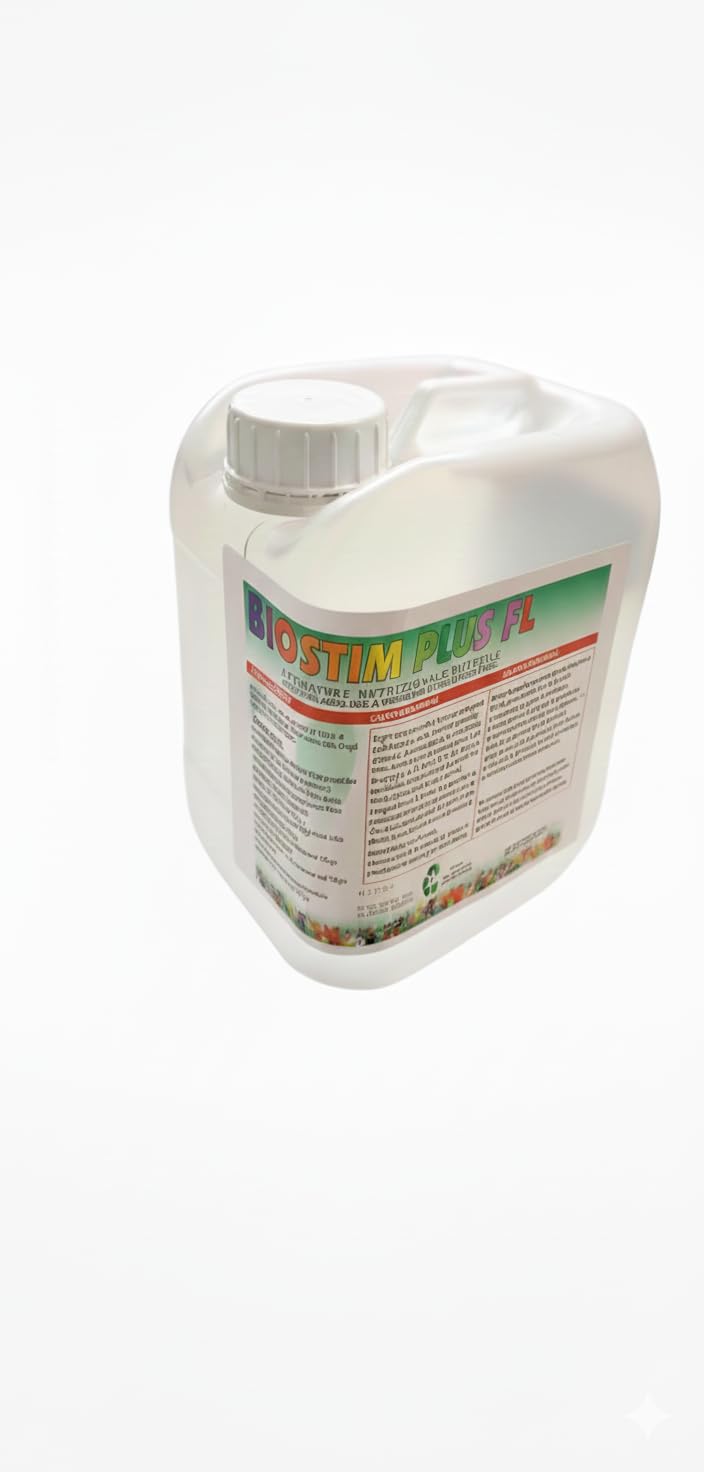 Biostim Plus FL Concime Organico Azotato e Biostimolante Naturale con Alghe Brune e Microelementi Chelati 5L