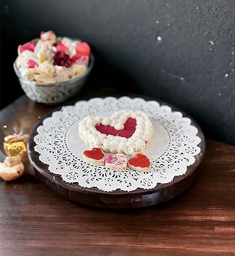 The Baker Celebrations White 10 Inch Round Paper Lace Table Doilies – Decorative Tableware Disposable Papers Placemats thumb #2