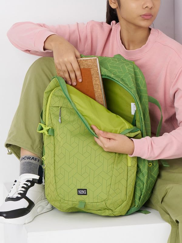 Image of Wiki Stylish Unisex Backpack | Tribe 1 Durable & Lightweight backpack for Men & Women | Backpack for Office, Gym, Travel (31.5 Litre, Green)