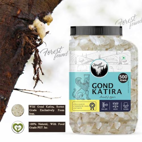 Image of Forest Found Pure Gond Katira (500g) Natural Tragacanth Gum | High Cooling Properties for Summer Drinks