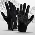 Rechargeable Heated Gloves for Men & Women – Electric USB Touchscreen Winter Gloves, Waterproof Windproof Heated Cycling, Ski & Motorcycle Gloves, Hand Warmer, Outdoor Sports (Black XL)