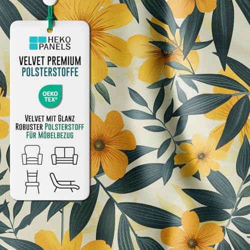 Tissu au mètre ameublement HEKO PANELS polyester ignifuge meuble housse coussin 3m
