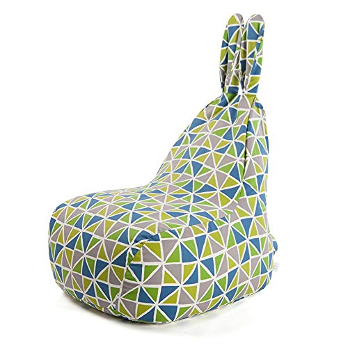 DCC Frijol Ocasionales de los niños Bolsa con Orejas de Conejo Lindo - Desmontable Lienzo de Relleno Relleno puf for niños y Adultos - Individual Premium Asiento Lienzo Ropa de Cama Sofá, Silla,