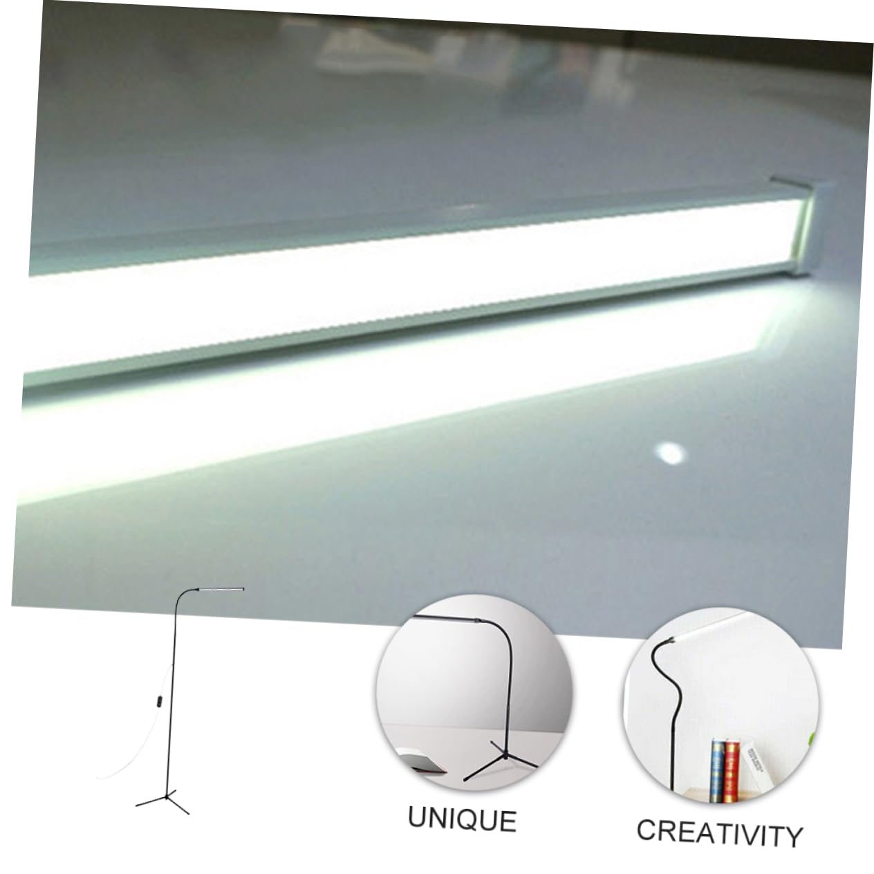 Gadpiparty Lampada da Lettura LED Dimmerabile con Braccio e Clip, Luce Antiabbagliamento, Alimentazione Usb, in Alluminio e Ferro per Scrivania e Comodino