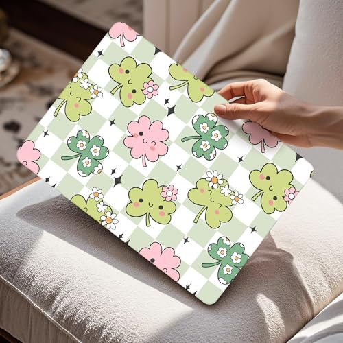 Image of Mektron Case for 2026 MacBook Air 13-inch M5 Laptop A3449 with 13.6-inch Liquid Retina Display, 2025 2024 2022 M4 /M3 /M2 MacBook Air 13 inch Hard Shell Cover, Fit Model A3240 A3113 A2681, Lucky Clovers