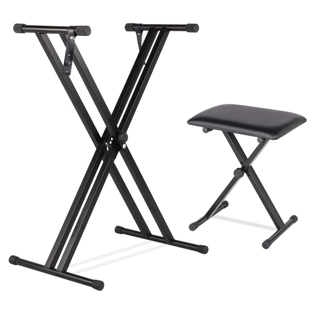 Buy Yaheetech Keyboard Stand and Piano Bench Seat Set, Adjustment Piano