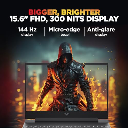 Image of HP Smartchoice Victus, 13th Gen i7-13620H, 6GB RTX 4050, 16GB DDR4(Upgradeable) 512GB SSD, 144Hz, 300nits, FHD, 15.6'' /39.6cm, Win11, M365* Office24, Mica Silver, 2.3kg, fa2100 /03 /04tx, Gaming Laptop