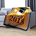 Kovot 2018 Graduation Throw Fleece Blanket |Class of 2018" Graduation Gift | Measures 50" x 60"