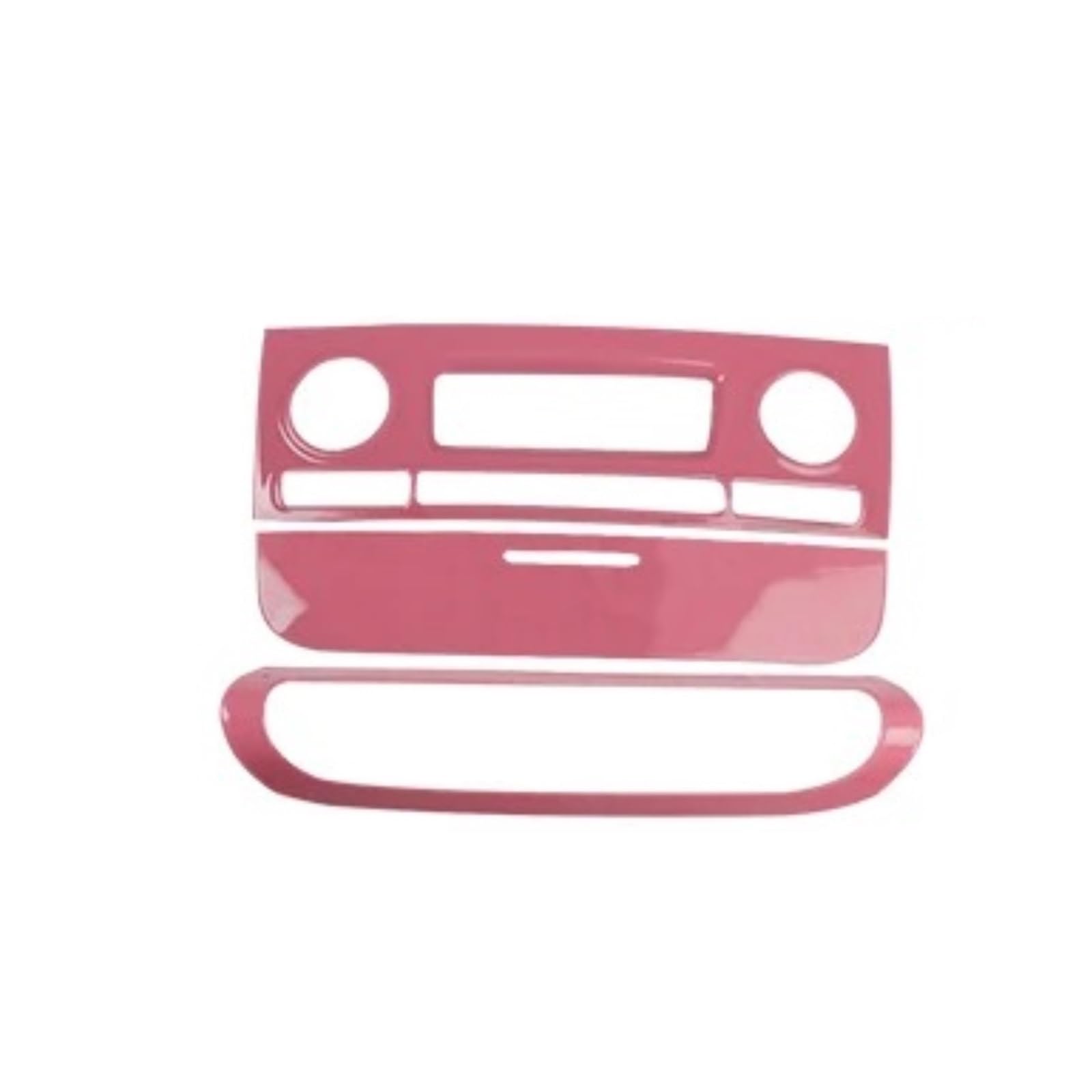 Interior Trim for Smart 451 for Fortwo Car Interior Decoration Products ABS Protective Shell Pink Sticker Car Modification Accessories Auto Central Decoration