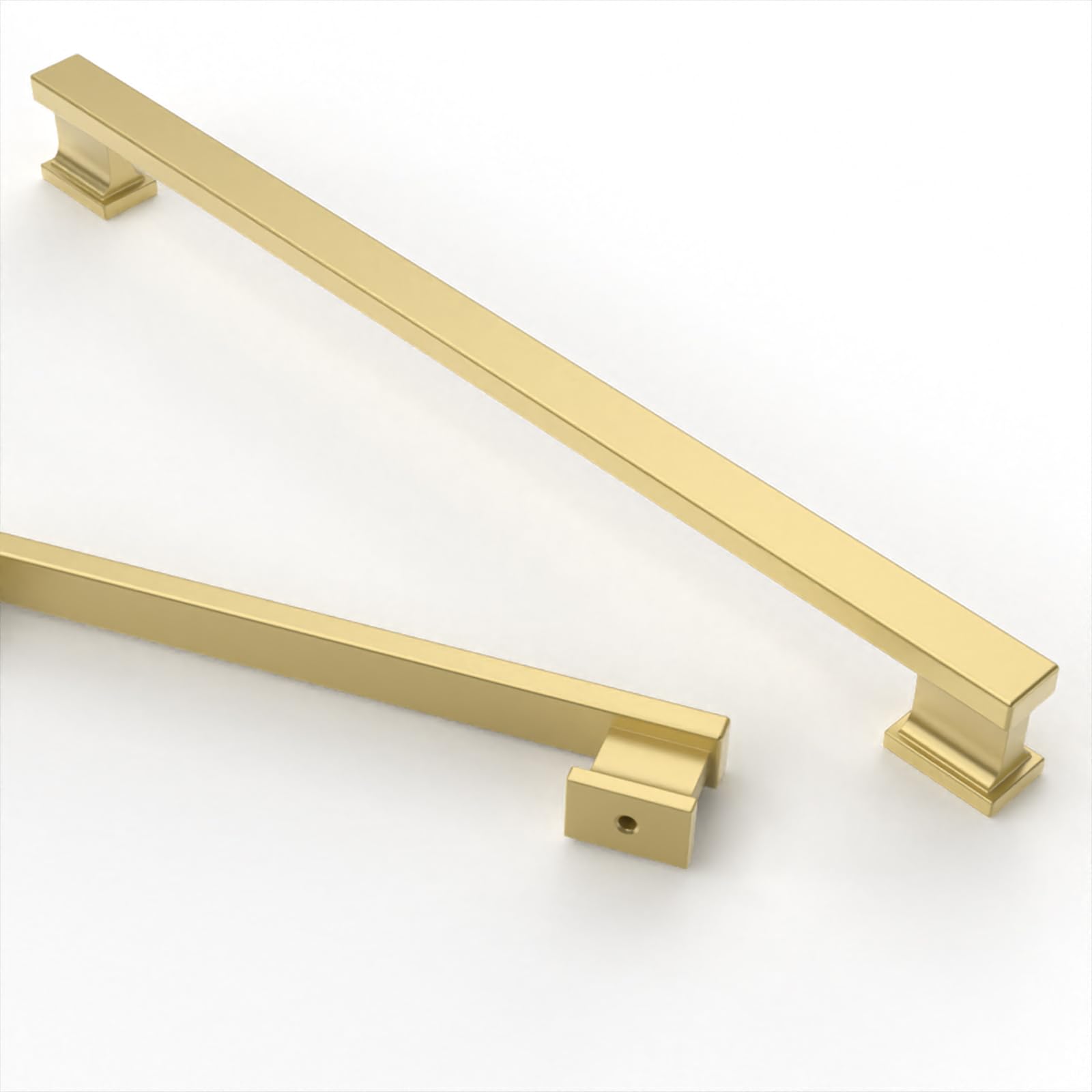 Asidrama 6 Pack 10 Inch(254mm) Brushed Gold Kitchen Handles