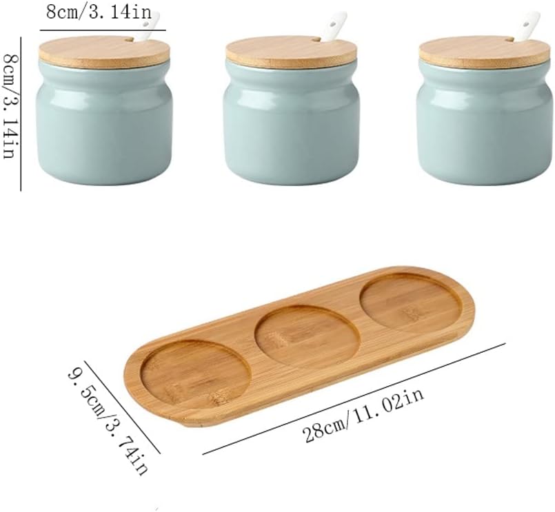 Condiment Can Nordic Simple Ceramic Household Seasoning Jar Vinegar Oil Bottle Pot Combination Set Salt Jar Seasoning Jar Condiment Box Condiment Jar