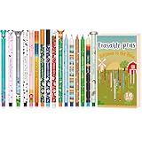 Radierbarer Gelschreiber Set - Weihnachten für löschbare Stifte Set, mit thermoempfindlicher Löschtinte, einer Vielzahl von Tintenfarben und Schaftdesigns, 0,7 mm (16 Ranch-löschbare Stifte)