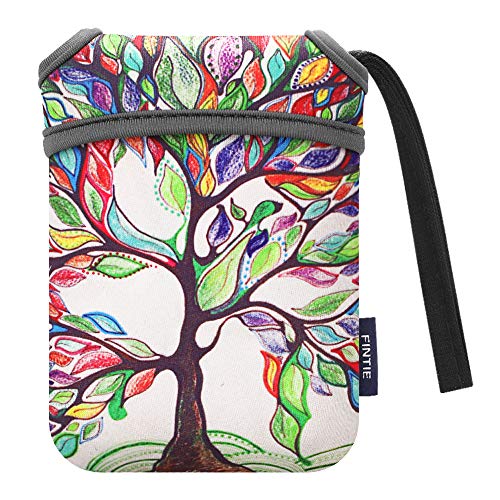 Fintie Neoprene Soft Pouch Compatible with HP Sprocket 2-in-1, Polaroid Snap/Polaroid Zip, Kodak Printomatic Camera & Printer - Lightweight Travel Case Bag, Love Tree