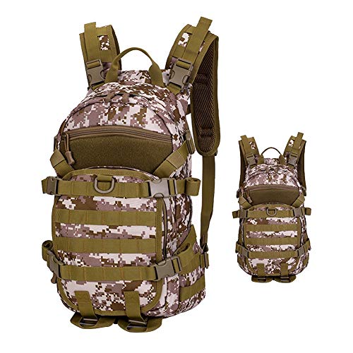 QAQ 35L 800D Oxford Mochila Táctica Impermeable Resistente Al Desgaste Unisex Senderismo