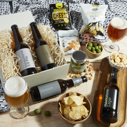 Hawkstone Lager Beer Hamper For Men - With Savoury Snacks - Lager, IPA, Pilsner & Session Beer from Clarkson Farm | Valentines Day Gifts for Him, Father’s Day Hamper, Food Gift For Dads, Husbands - Image 2