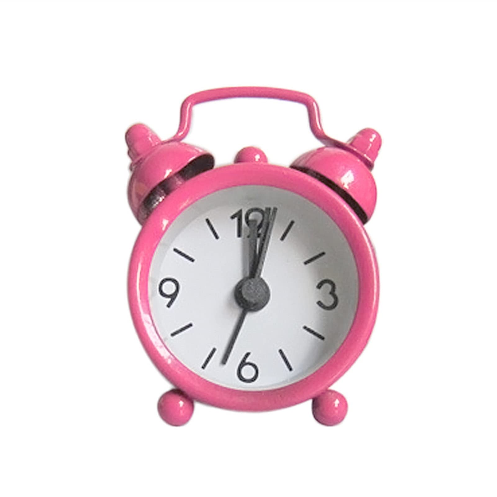 SBZIOJHDR alarm clock, Alarm clocks bedside for bedrooms, Clock Snooze Silent Wake Up Table Creative Cute Mini Metal Small Electronic